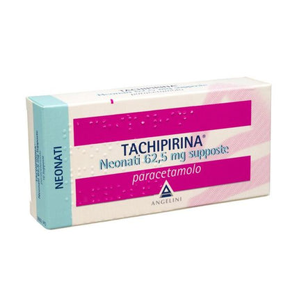 TACHIPIRINA NEONATI 62, 5 MG SUPPOSITORIES 10 SUPPOSITORIES