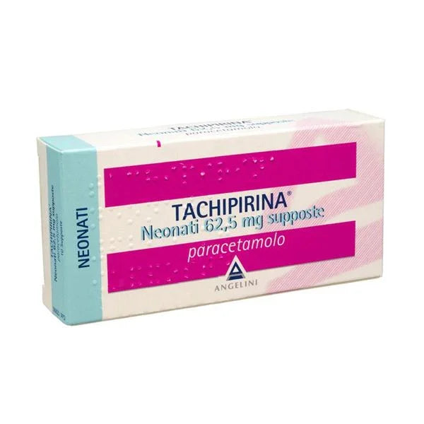 TACHIPIRINA NEONATI 62, 5 MG SUPPOSTE 10 SUPPOSTE - Farmaspeed