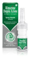 RINAZINA DOPPIA AZ 0,5 MG/ML + 0,6 MG/ML SPRAY NASALE, SOLUZIONE 10 ML FLACONE MULTIDOSE IN HDPE CON POMPA ATTIVATA VERTICALMENTE