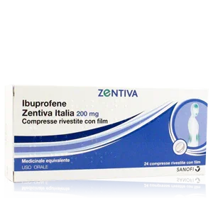IBUPROFENE ZEN 200 MG COMPRESSE RIVESTITE CON FILM, 24 COMPRESSE IN BLISTER PVC/AL - Farmaspeed