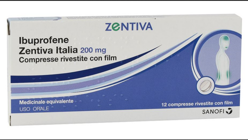 IBUPROFENE ZEN 200 MG FILM-COATED TABLETS, 12 TABLETS IN PVC/AL BLISTER