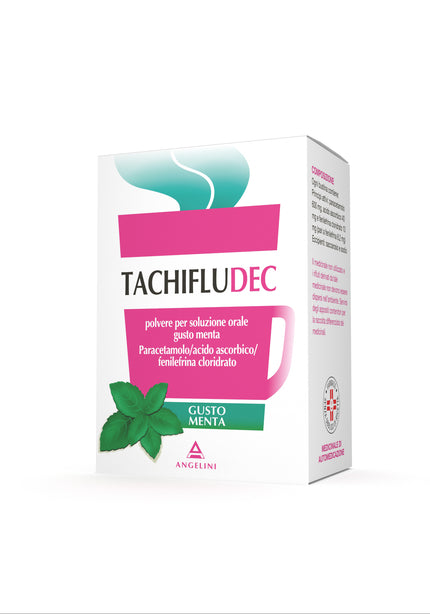 TACHIFLUDEC POLVERE PER SOLUZIONE ORALE GUSTO MENTA 10 BUSTINE IN CARTA/AL/PE