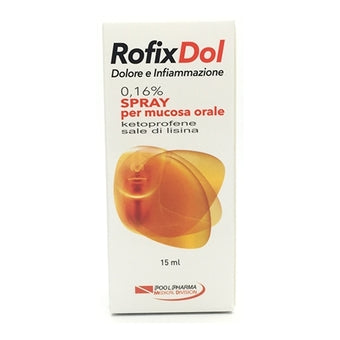 ROFIXDOL INFIAMMAZ DOLOR 0,16% SPRAY PER MUCOSA ORALE, FLACONE DA 15ML