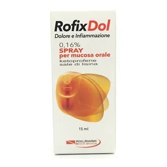 ROFIXDOL INFIAMMAZ DOLOR 0,16% SPRAY PER MUCOSA ORALE, FLACONE DA 15ML - Farmaspeed