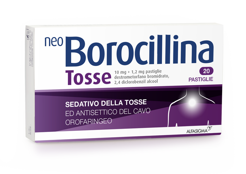 NEOBOROCILLINA COUGH 10 MG + 1.2 MG LOZENS 20 LOZENS IN PVC-PE-PVDC/AL BLISTER