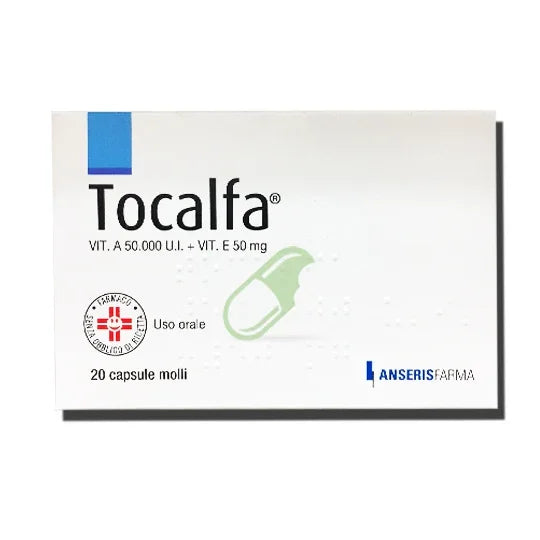 TOCALFA 50.000 UI + 50 MG CAPSULE MOLLI 20 CAPSULE MOLLI - Farmaspeed