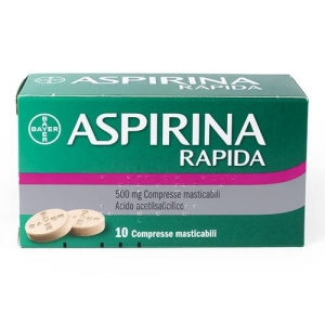 ASPIRINA RAPIDA RAPIDA 500 MG COMPRESSE MASTICABILI 10 COMPRESSE