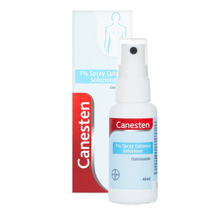 CANESTEN 1% SPRAY CUTANEO SOLUZIONE 1 FLACONE IN PE DA 40 ML CON POMPA DOSATRICE - Farmaspeed