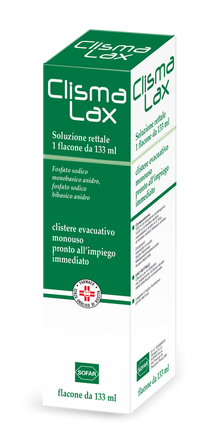 CLISMALAX RECTAL SOLUTION 1 BOTTLE OF 133 ML