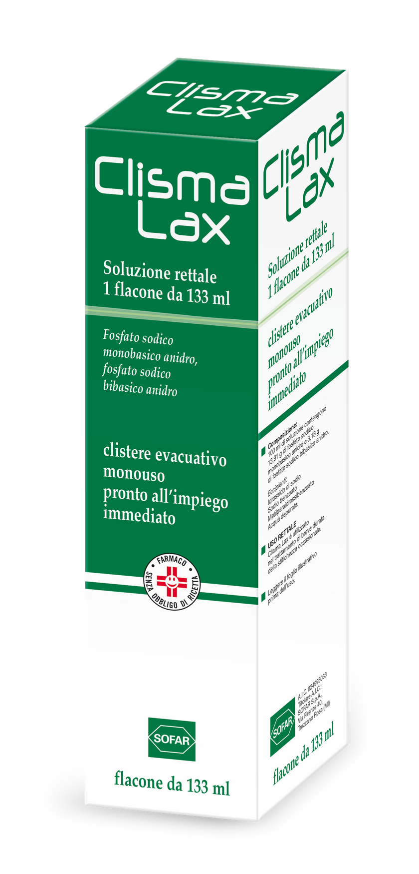 CLISMALAX RECTAL SOLUTION 1 BOTTLE OF 133 ML