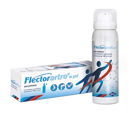 FLECTORARTRO 1% GEL 1 CONTENITORE SOTTO PRESSIONE IN PET/AL/LDPE DA 100G - Farmaspeed