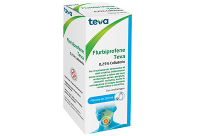 FLURBIPROFENE TE 0.25% MOUTHWASH 1 GLASS BOTTLE OF 160 ML