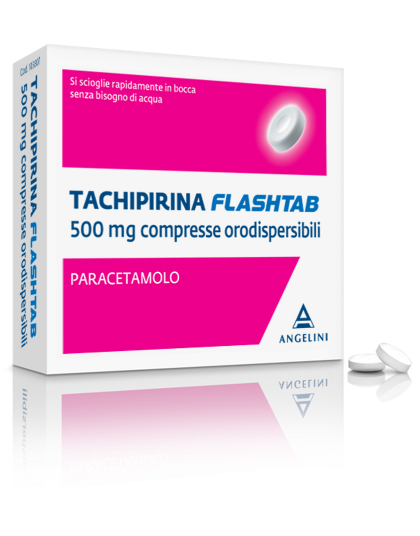 TACHIPIRINA FLASHTAB 500 MG COMPRESSE ORODISPERSIBILI 16 COMPRESSE IN BLISTER