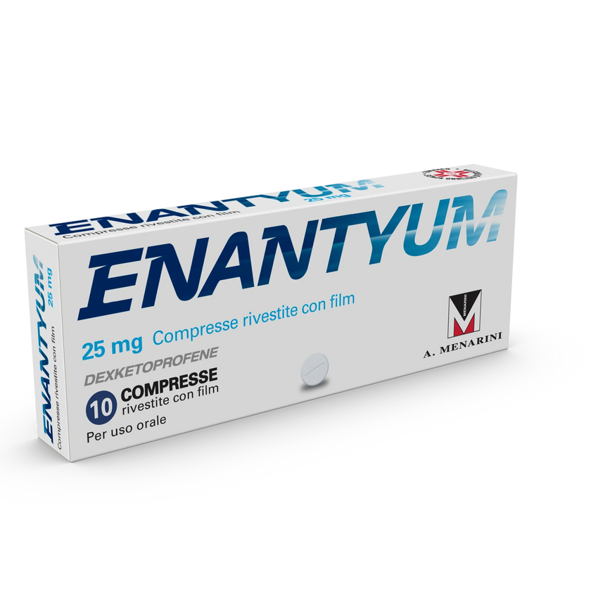 ENANTYUM 25 MG COMPRESSE RIVESTTIE CON FILM 10 COMPRESSE IN BLISTER ACLAR/AL - Farmaspeed
