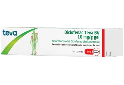 DICLOFENAC TEVA 10 MG/G GEL 1 TUBO IN AL DA 60 G - Farmaspeed