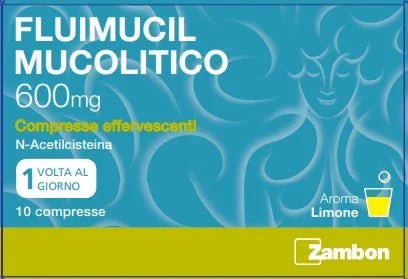 FLUIMUCIL MUCOL 600 MG COMPRESSE EFFERVESCENTI, 10 COMPRESSE IN BLISTER AL/PE - Farmaspeed