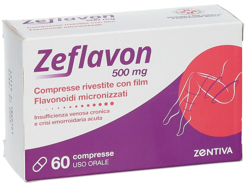 ZEFLAVON 500 MG COMPRESSE RIVESTITE CON FILM 60 COMPRESSE IN BLISTER PVC/AL