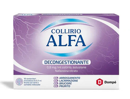 COLLIRIO ALFA DEC 0,8 MG/ML COLLIRIO, SOLUZIONE 10 CONTENITORI MONODOSE 0,3 ML - Farmaspeed