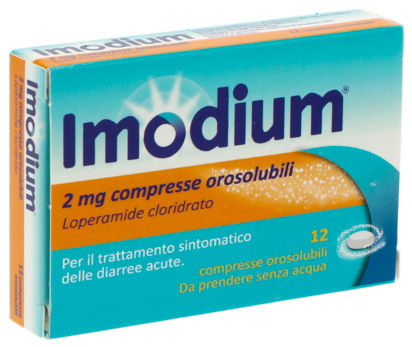IMODIUM 2 MG COMPRESSE OROSOLUBILI 12 COMPRESSE