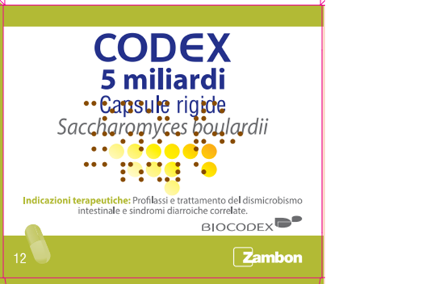 CODEX 5 MILIARDI CAPSULE RIGIDE, 12 CAPSULE IN BLISTER PVC/AL