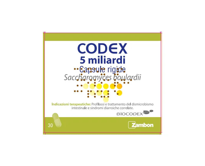 CODEX 5 MILIARDI CAPSULE RIGIDE, 30 CAPSULE IN BLISTER PVC/AL - Farmaspeed
