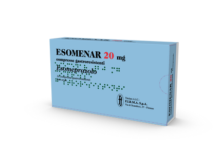 ESOMENAR 20 MG COMPRESSE GASTRORESISTENTI 14 COMPRESSE IN BLISTER OPA/AL/PVC/AL