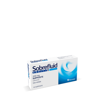 SOBREFLUID ADULTI 200 MG SUPPOSTE 10 SUPPOSTE