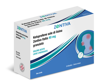 KETOPROFENE LISINA ZEN 40 MG GRANULATO 24 BUSTINE IN CARTA/AL/PE