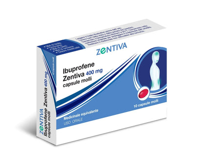 IBUPROFENE ZEN 400MG CAPSULE MOLLI, 10 CAPSULE IN BLISTER PVC/PVDC/AL - Farmaspeed