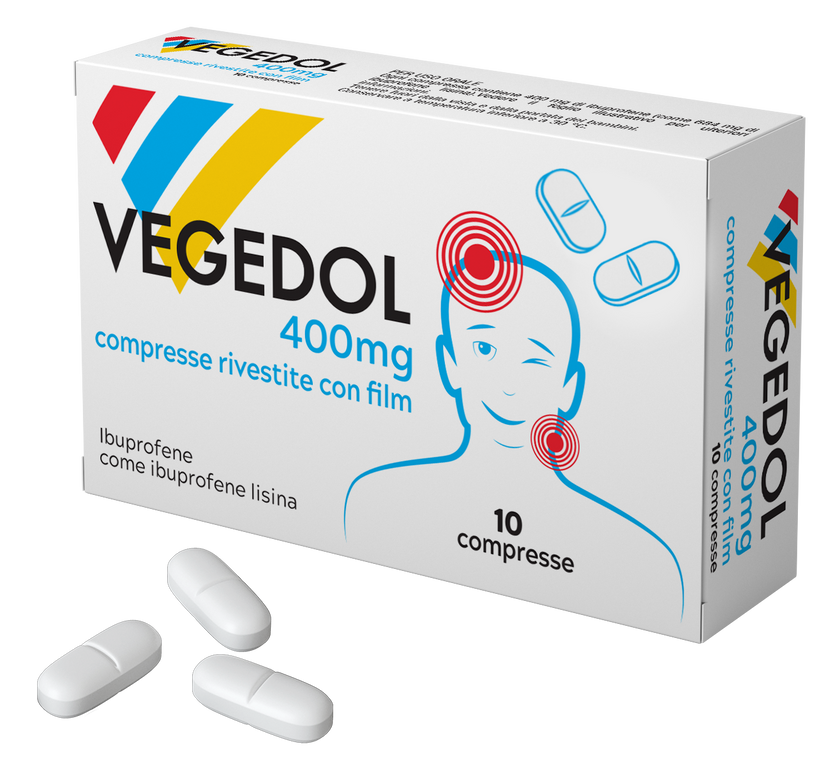 VEGEDOL 400 MG FILM-COATED TABLETS 10 TABLETS IN PVC/PVDC/AL BLISTER