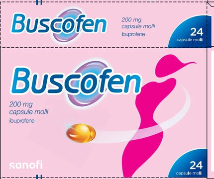 BUSCOFEN 200 MG CAPSULE MOLLI, 24 CAPSULE IN BLISTER AL/PVC/PE/PVDC - Farmaspeed
