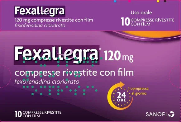 FEXALLEGRA 120 MG COMPRESSE RIVESTITE CON FILM 10 COMPRESSE IN BLISTER PVC/PVDC/AL - Farmaspeed