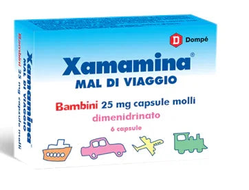XAMAMINA MAL DI VIAG BAMBINI 25 MG CAPSULE MOLLI 6 CAPSULE - Farmaspeed
