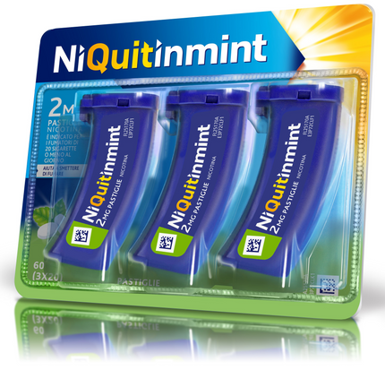 NIQUITINMINT 2 MG PASTIGLIE 60 (3x20) PASTIGLIE IN CONTENITORE PP