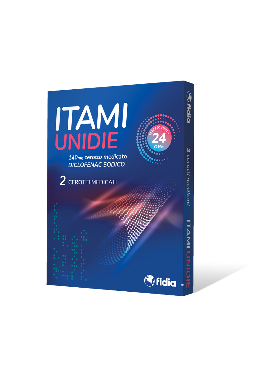 ITAMI UNIDIE 140 MG CEROTTO MEDICATO 2 CEROTTI IN BUSTINA CARTA/PE/AL/EAA
