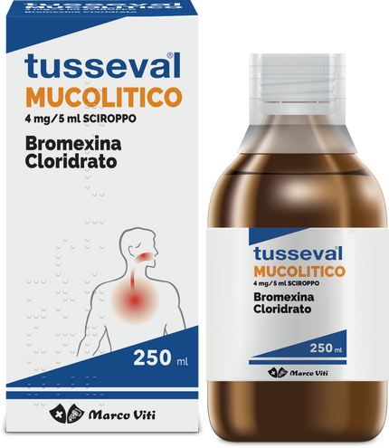 TUSSEVAL MUCOLITICO 4 MG/5 ML SCIROPPO FLACONE DA 250 ML