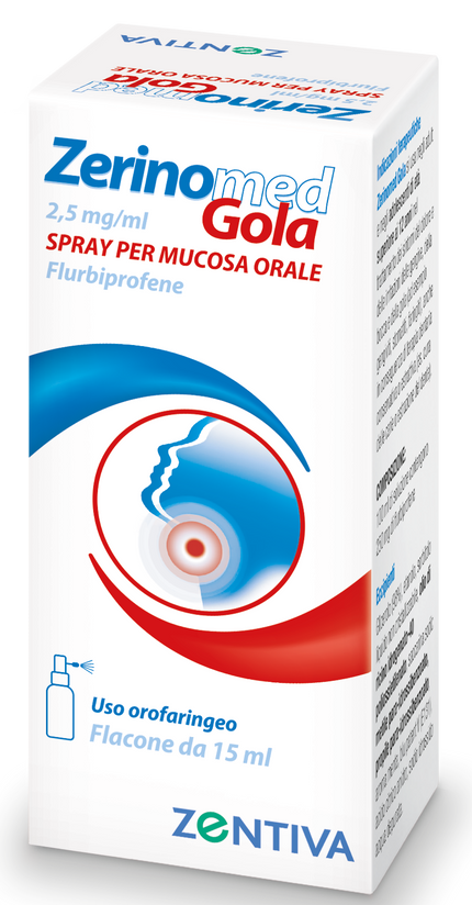 ZERINOMED GOLA 0,25% SPRAY PER MUCOSA ORALE FLACONE DA 15 ML