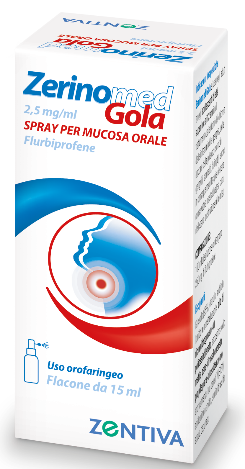 ZERINOMED GOLA 0,25% SPRAY PER MUCOSA ORALE FLACONE DA 15 ML