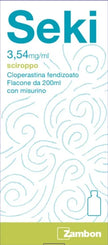 SEKI 3,54 MG/ML SCIROPPO 1 FLACONE 200 ML CON BICCHIERE DOSATORE - Farmaspeed
