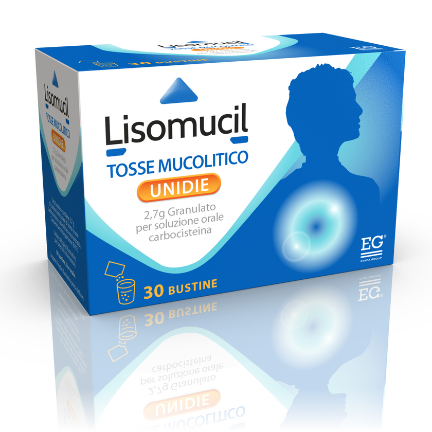 LISOMUCIL COUGH MUC UNID 2.7 G GRANULES FOR ORAL SOLUTION 30 PAPER/AL/PE SACHETS