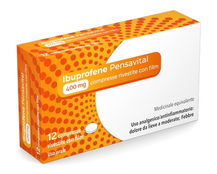 IBUPROFENE PENSA 400 MG COMPRESSE RIVESTITE CON FILM 12 COMPRESSE IN BLISTER AI/PVC/PVDC