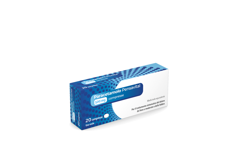 PARACETAMOLO PENSAV 500 MG COMPRESSE 20 COMPRESSE IN BLISTER PVC/PVDC/AL