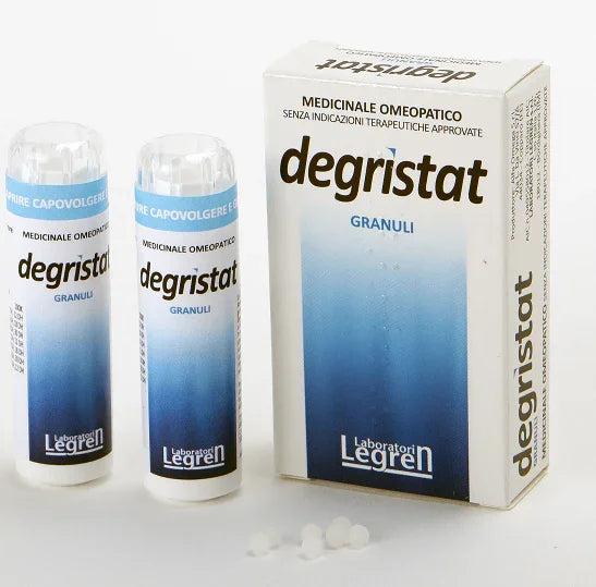 DEGRISTAT GRANULI 2 CONTENITORI MULTIDOSE IN PP DA 6 G (120 GRANULI) CON TAPPO DISPENSATORE IN PS - Farmaspeed