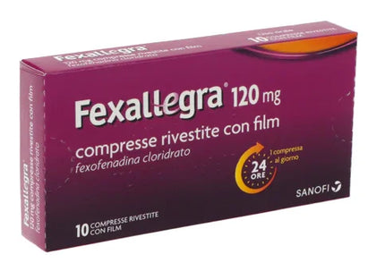 FEXALLEGRA 120 MG COMPRESSE RIVESTITE CON FILM 10 COMPRESSE IN BLISTER - Farmaspeed