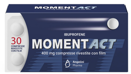 MOMENTACT 400 MG COMPRESSE RIVESTITE CON FILM 30 COMPRESSE IN BLISTER PVC/PVDC/AL - Farmaspeed
