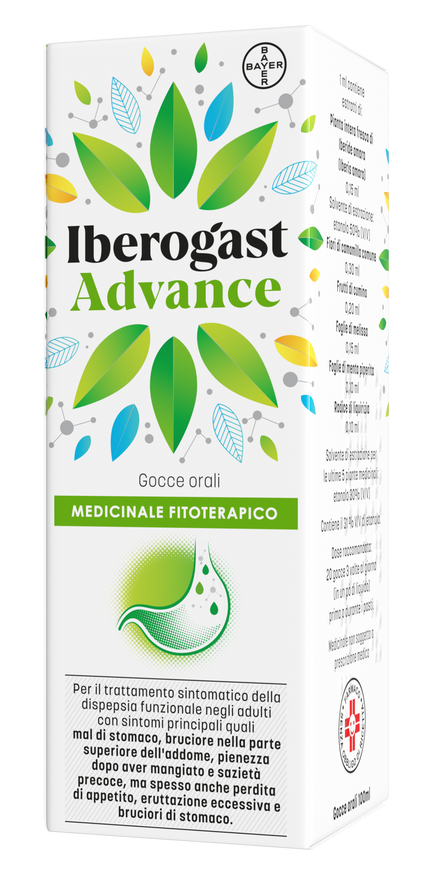 IBEROGASTADVANCE GOCCE ORALI LIQUIDO 1 FLACONE IN VETRO DA 100 ML CON APPLICATORE CONTAGOCCE