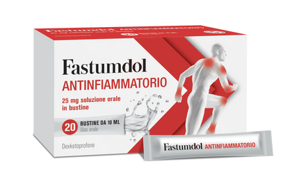 FASTUMDOL ANTINF 25 MG SOLUZIONE ORALE IN BUSTINA 20 BUSTINE IN PL/AL/LDPE - Farmaspeed