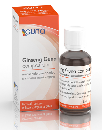 GINSENG GUNA COMP ORAL DROPS SOLUTION 1 GLASS DROPPER BOTTLE 30 ML