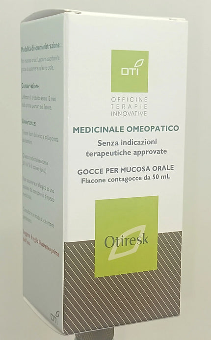 OTIRESK GOCCE PER MUCOSA ORALE 1 FLACONE CONTAGOCCE IN VETRO IN SOLUZIONE IDROALCOLICA AL 30% V/V DA 50 ML - Farmaspeed