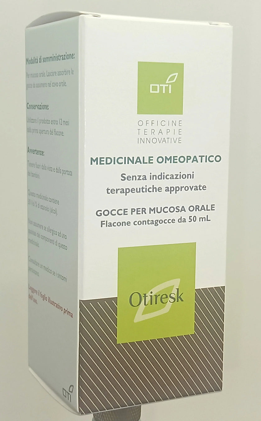 OTIRESK GOCCE PER MUCOSA ORALE 1 FLACONE CONTAGOCCE IN VETRO IN SOLUZIONE IDROALCOLICA AL 30% V/V DA 50 ML - Farmaspeed